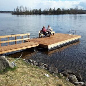 Putkiponttoni kiinnityslaipoilla 400mm